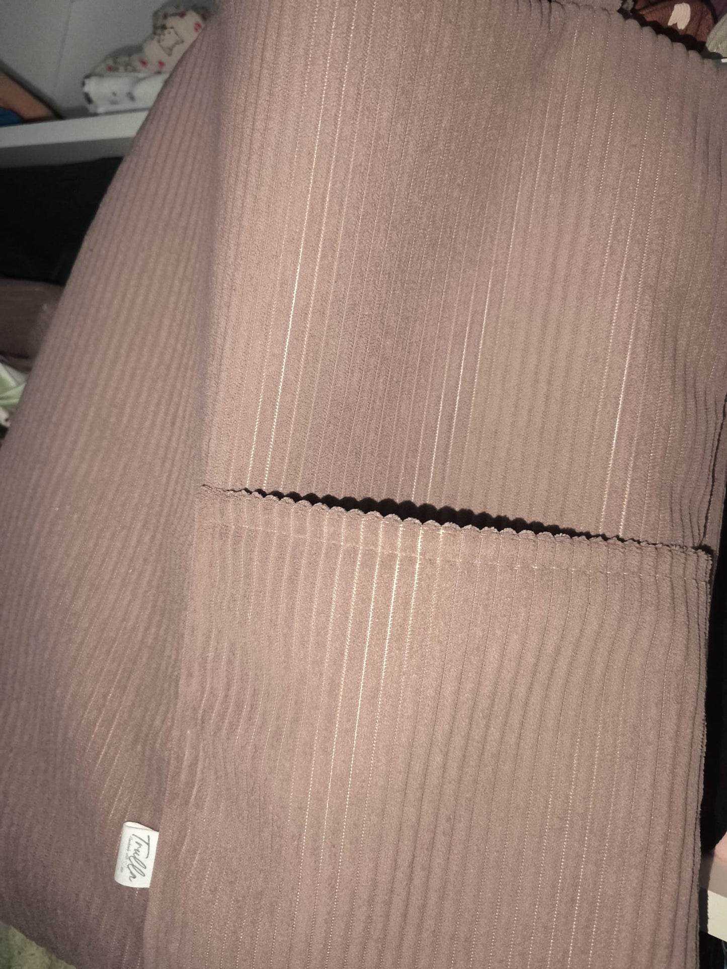 Cord-Tasche Flieder Groß